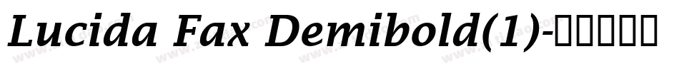 Lucida Fax Demibold(1)字体转换